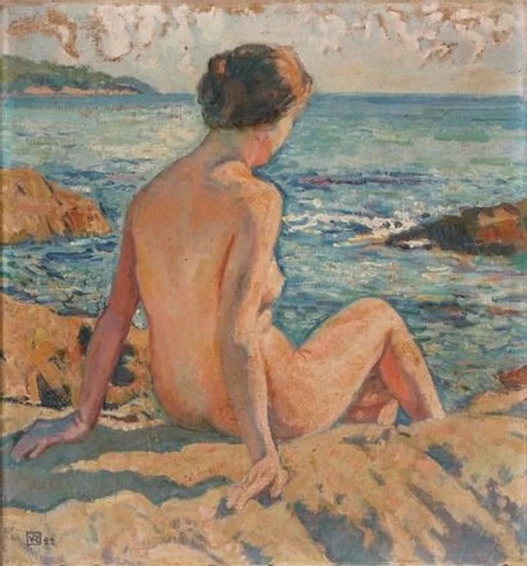 Bagnante sulle rocce